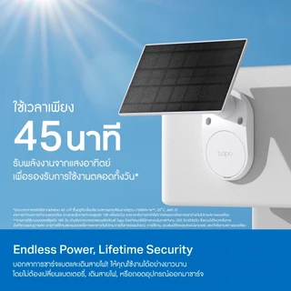 🔥ขายดีมาก🔥TP-Link (Tapo C410 KIT) 2K 3MP Solar-Powered Security Camera Kit พร้อมแผงโซล่าร์เซลล์