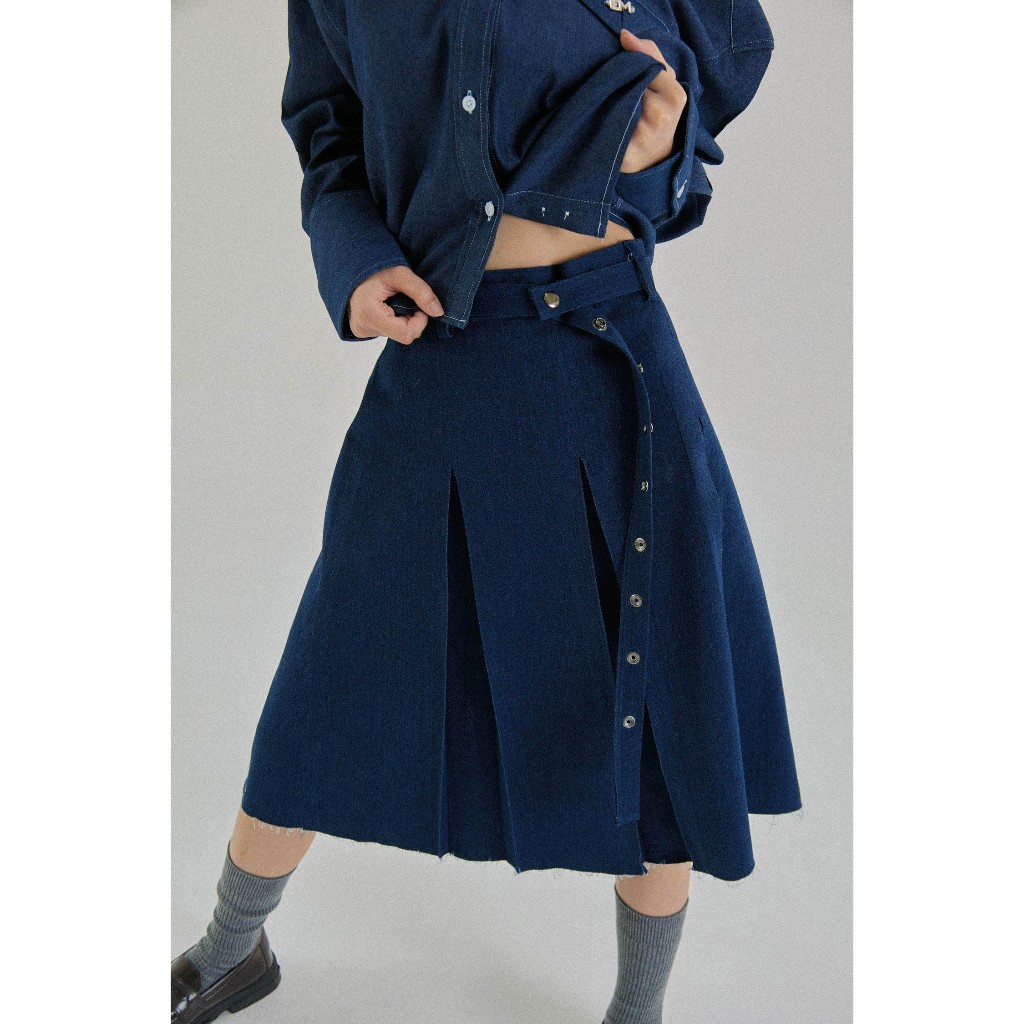 ENDOFMARCH | JOSEY DENIM SKIRT (WITH BELT) กระโปรงยีนส์พร้อมเข็มขัด
