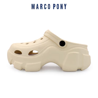 Marco Pony รองเท้าหัวโต ส้นตึก กันลื่น พื้นนิ่ม ลําลองระบายอากาศได้ดีในฤดูร้อน ใส่แล้วสูง นิ่มเหมือนเหยียบขี้ MH9021