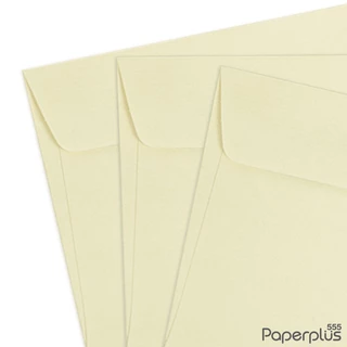 555paperplus ซอง No.3 1/2 x 7 - เคคิว ฝาขนาน/พิมพ์พื้น ฝาเอกสาร (50 ซอง) ใส่การ์ดขนาด 3 x 6 นิ้ว