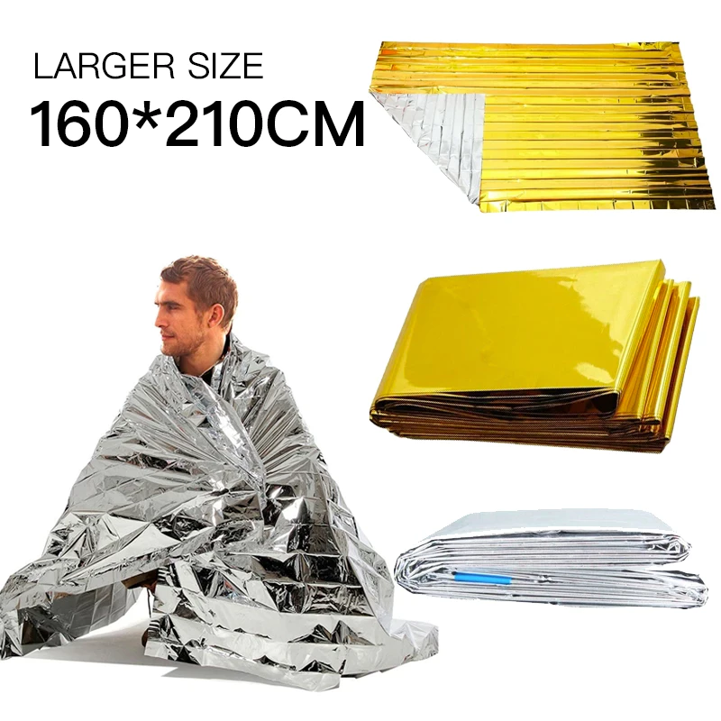 Emergency Blanket ผ้าห่มอวกาศฉุกเฉิน 160x210cm