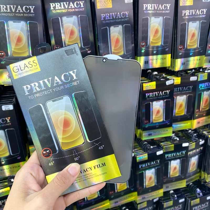 ฟิล์มกระจกกันมอง กันเสือก IPHONE - I6 I6s I6+ I7 I8 I7+ I8+ X XS XR XSmax 11 11pro 11PM 12 12mini 12