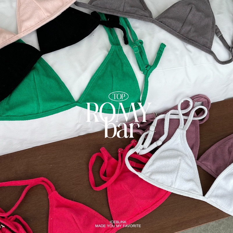 ICEBLINK | Romy top bra บราบิกินี่ สายตะขอหลัง(พร้อมส่ง)