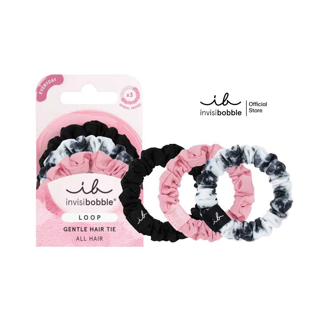 invisibobble ยางรัดผม ผมไม่เป็นรอย รุ่น Loop Be Gentle (1 กล่องบรรจุ 3 ชิ้น)