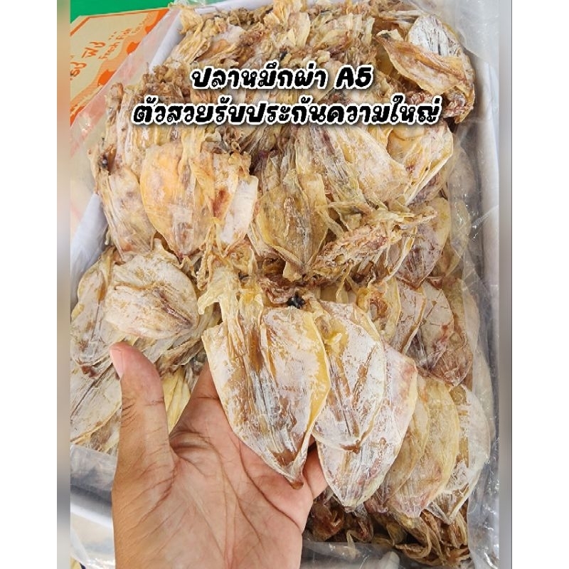 ปลาหมึกผ่าA5 ไซส์ 3-4 นิ้ว ปลาหมึกผ่าตัวสวย ทางร้านแบ่งขายตามน้ำหนัก สามารถเลือกได้ที่ตัวเลือก สินค้าขายดี