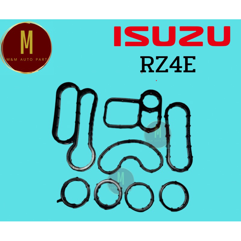 ชุดโอริงออยคูลเลอร์ ISUZU RZ4E (ชุดละ8ตัว)X-SERIES DMAX MU-X 1900CC DDI BLUEPOWER eristic