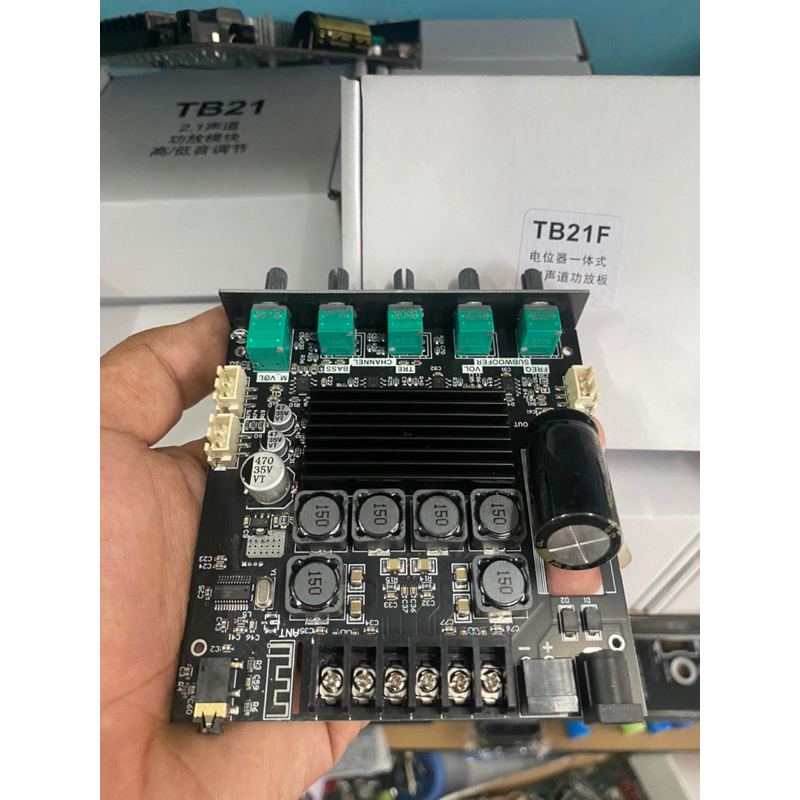 ZK TB21F แท้ แอมป์จิ๋วแรงๆ12-24vแอมป์จิ๋วบลูทูธ แอมป์ zk tb21f อุปกรณ์รับและขยายเสียง แอมป์จิ๋ว tb21