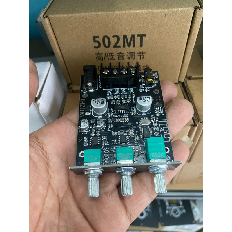 ZK 502T แอมจิ๋ว บลูทู ธ 5.0 เครื่องขยายเสียง กำลังขับ 2*50W amplifier bluetooth แอมจิ๋ว แอมป์บลูทูธ แอมจิ๋วบลูทูธ12v