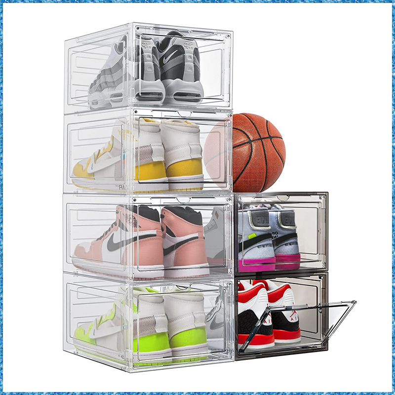 ชั้นรองเท้า shoe box วางรองเท้า ตู้รองเท้า pvc shoe storage เก็บ กล่องรองเท้า พลาสติ shoe organizer