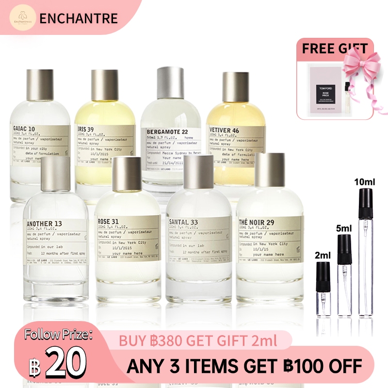 【ขายล่วงหน้า】ของแท้ Le Labo Another 13 & Santal 33 & The Matcha 26 & Rose 31 EDP 2ml/3ml/5ml/10ml