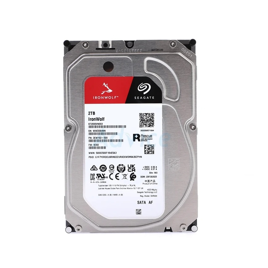 2 TB HDD SEAGATE IRONWOLF (5400RPM, 256MB, SATA-3, ST2000VN003)