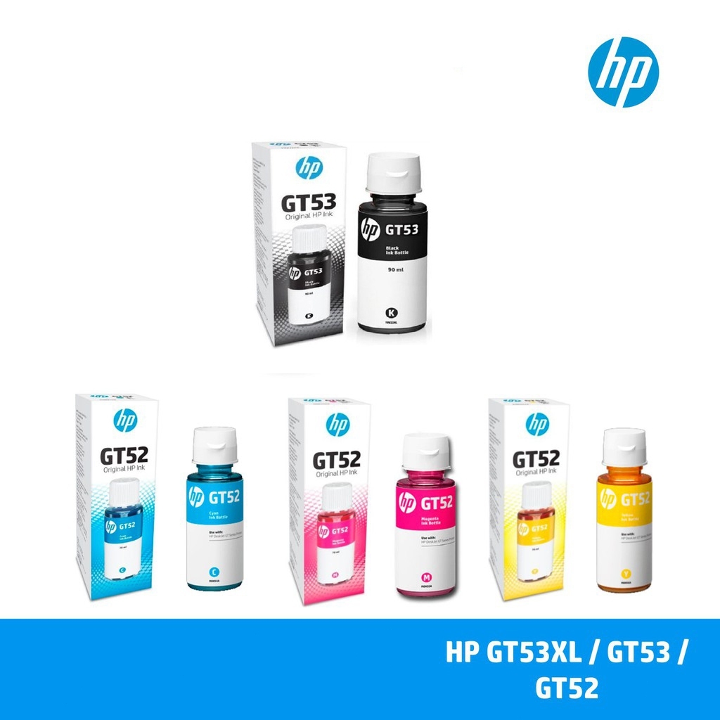 หมึกเติมแท้ （มีกล่องอย）HP GT53/รับประกันคุณภาพของแท้ 100% GT52For HP Smart Tank 415/ 315 / 515 / 500