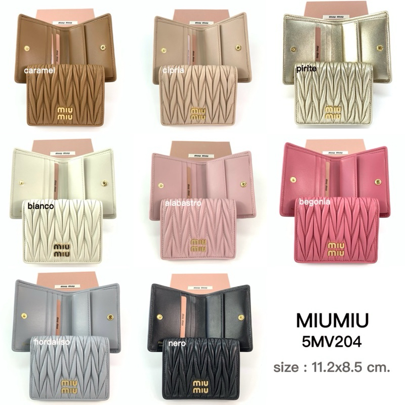 New! Miu Miu wallet 5MV204 ( เช็คสต็อคก่อนสั่งอีกทีนะคะ)