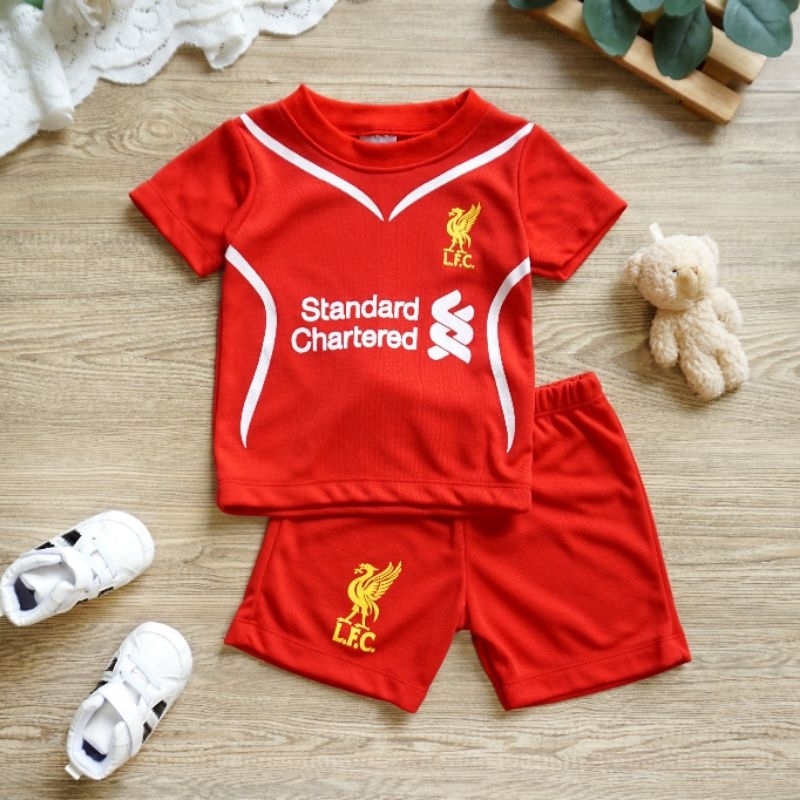 ชุดเด็กทีมลิเวอร์พูล เสื้อ+กางเกงผ้านุ่มๆ(ใส่ได้2เดือน-2ขวบ)