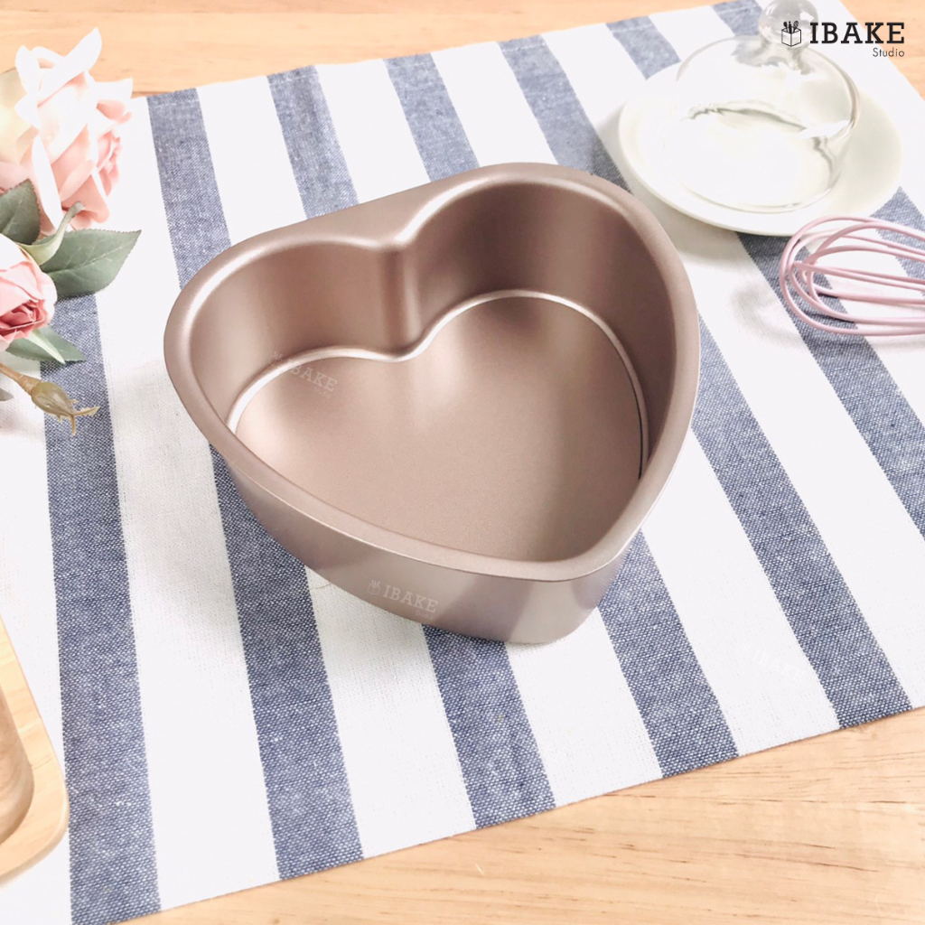 IBakeStudio พิมพ์เค้กหัวใจ 1& 3ปอนด์ ถอดก้นได้