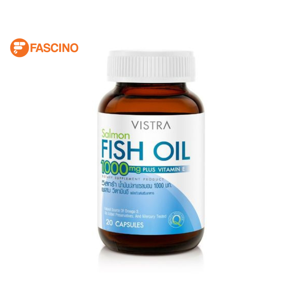 Vistra Salmon Fish Oil 1000mg 20 แคปซูล