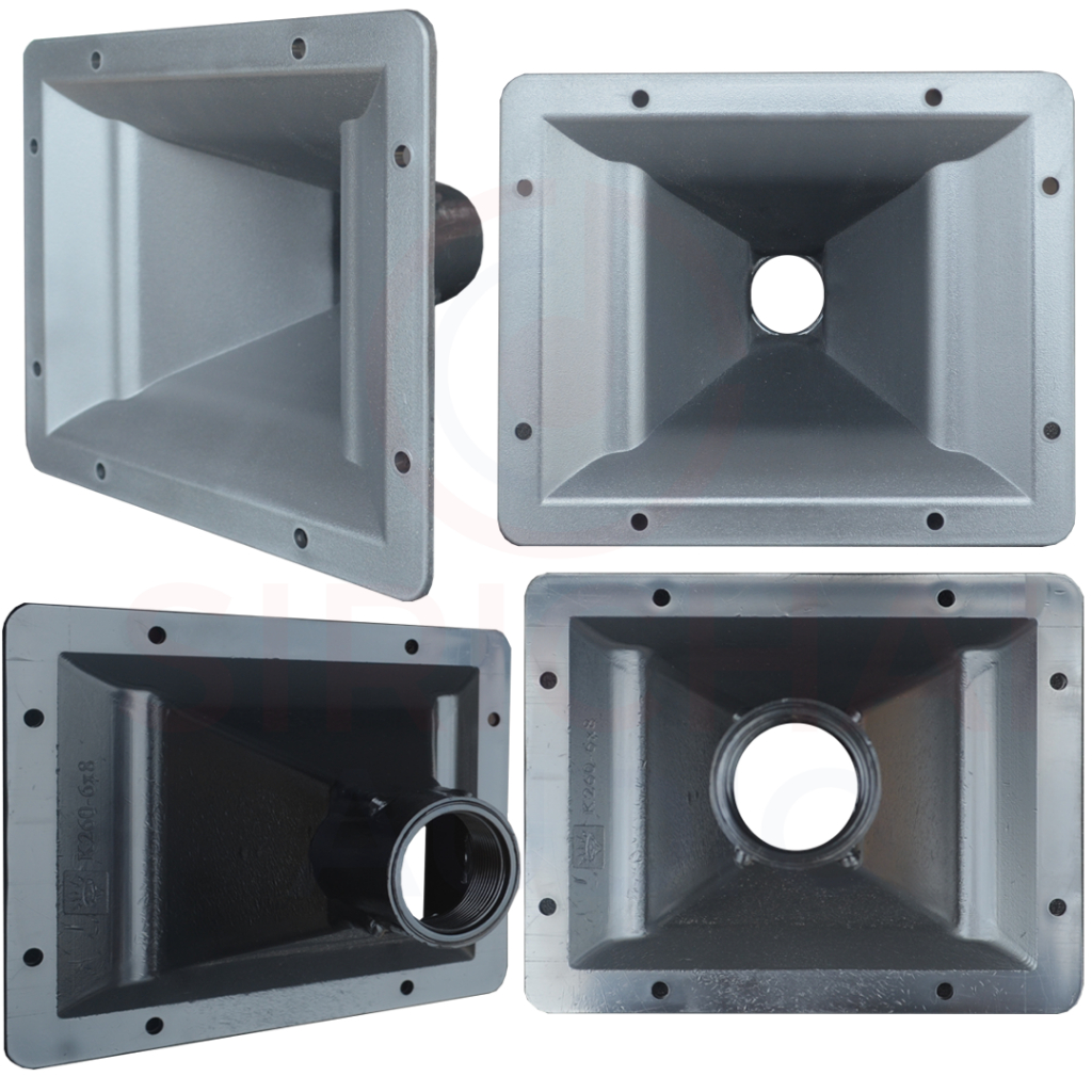 ปากเสียงแหลม K260 ขนาด 6x8นิ้ว รูเกลียว1นิ้ว ปากไดร์ฟเวอร์