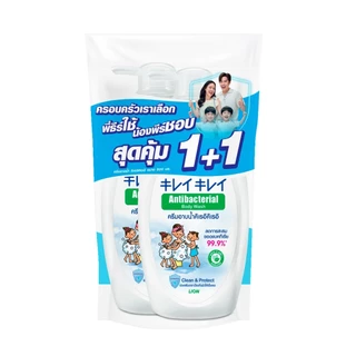 [แพ็ค1+1] Kirei Kirei คิเรอิ คิเรอิ ครีมอาบน้ำ ขวดปั๊ม 500 มล. x 2 ขวด