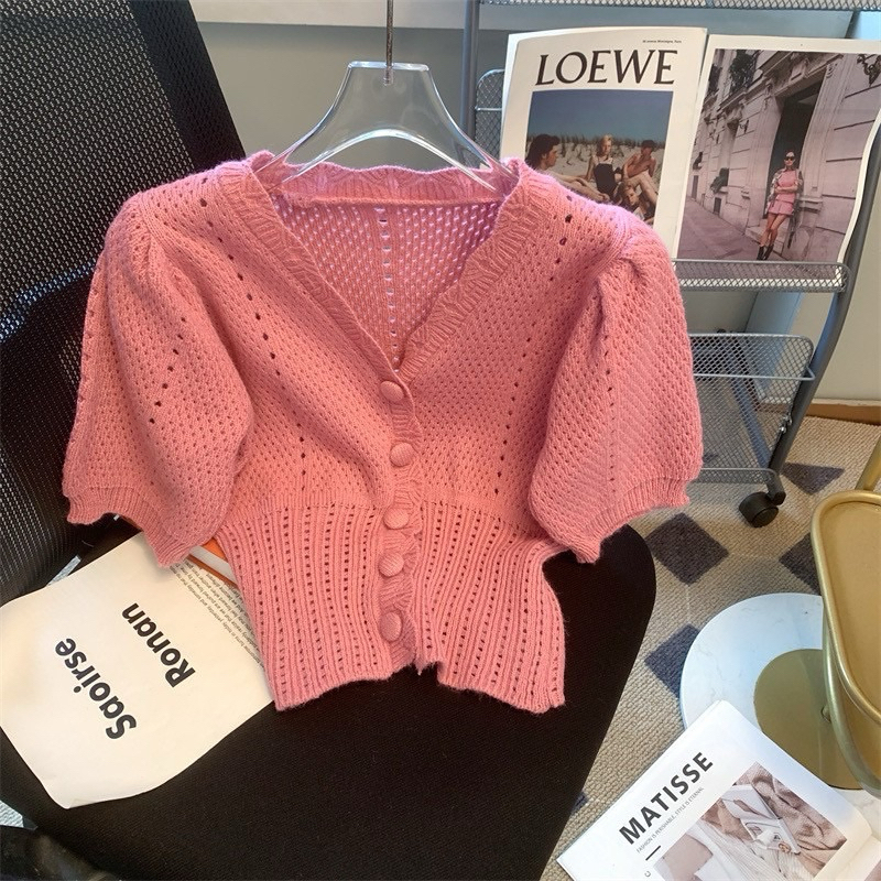 CARDIGAN KNIT TOP # พร้อมส่ง