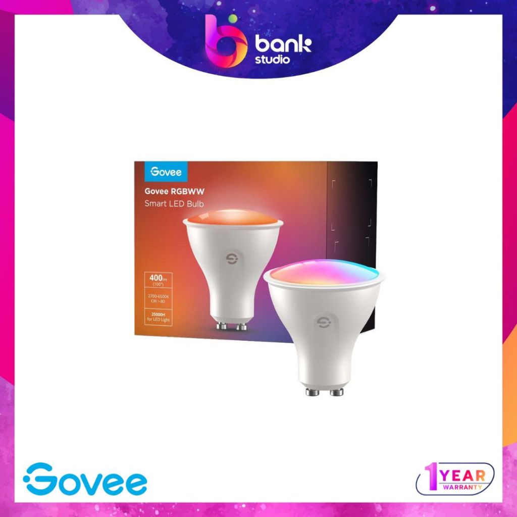 (ประกัน 1ปี) หลอดไฟ Gu10 Govee RGBWW Smart Light Bulbs