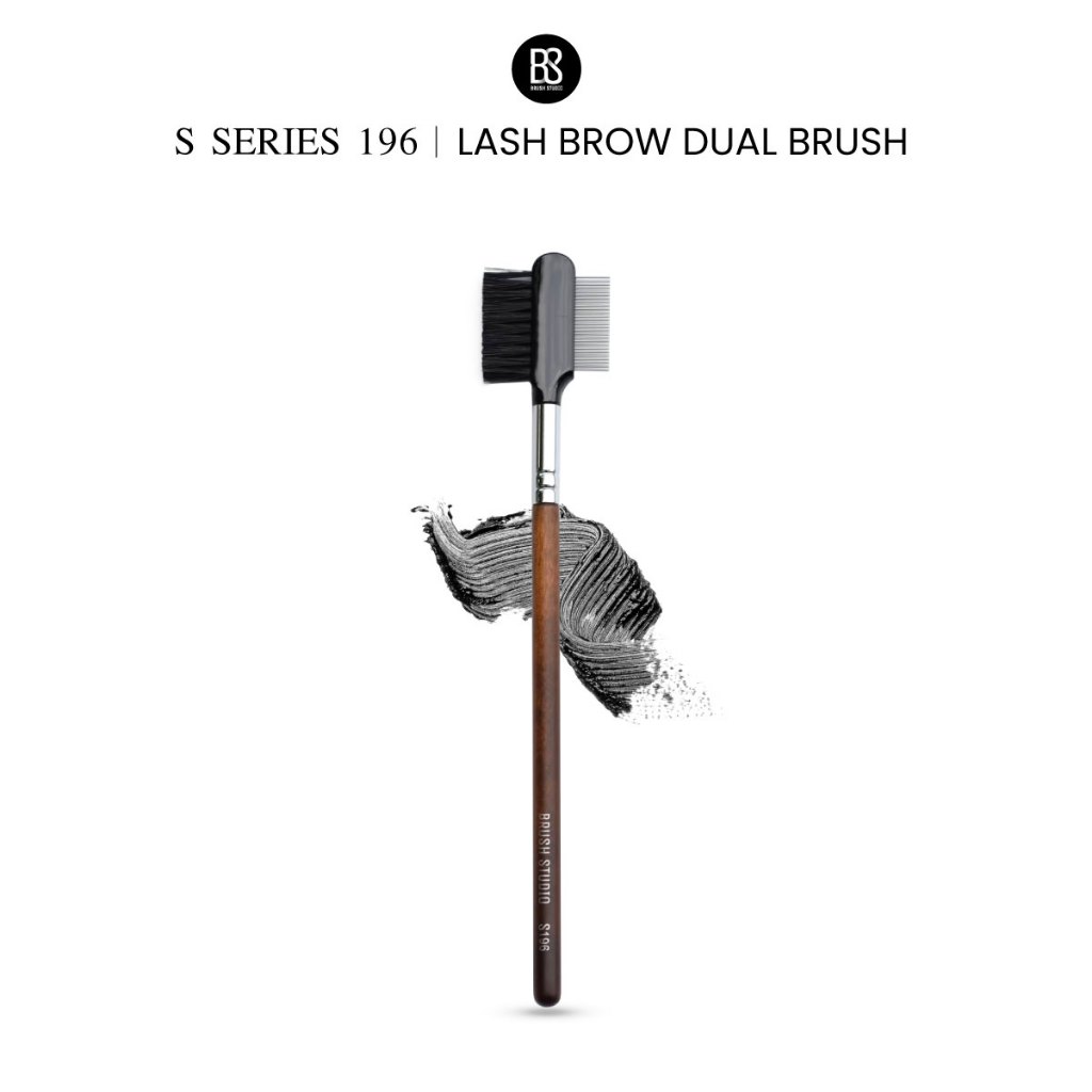 BRUSH STUDIO S Series 196 : Lash Brow Dual Brush แปรงหวีคิ้วและขนตา
