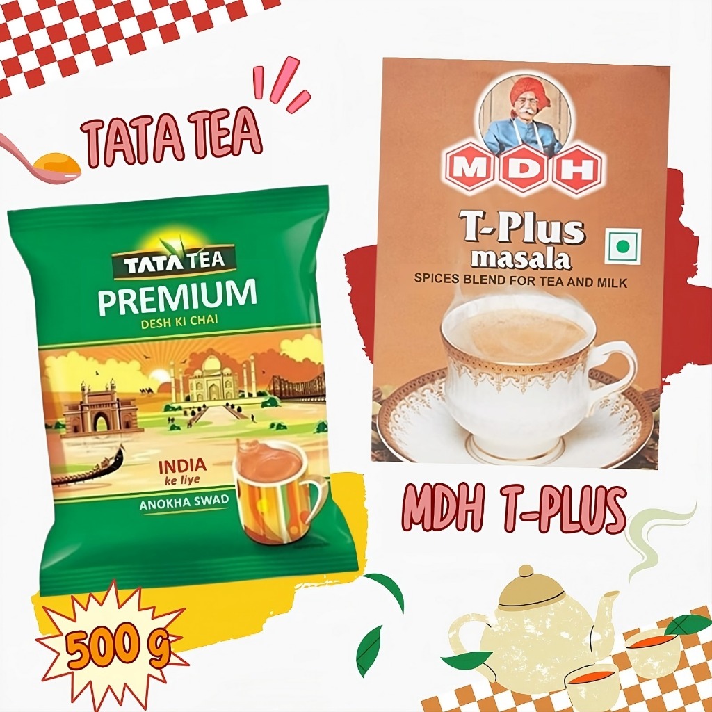 ใบชาอินเดีย Tata Tea Premium 500 grams เมล็ดและใบชา