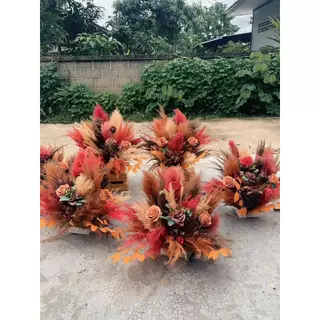 พุ่มดอกเลาตกแต่งตั้งพื้น 99 บาท - Flowers ฐานนวมดอกกว้าง35-40ซมสูง40ซม.