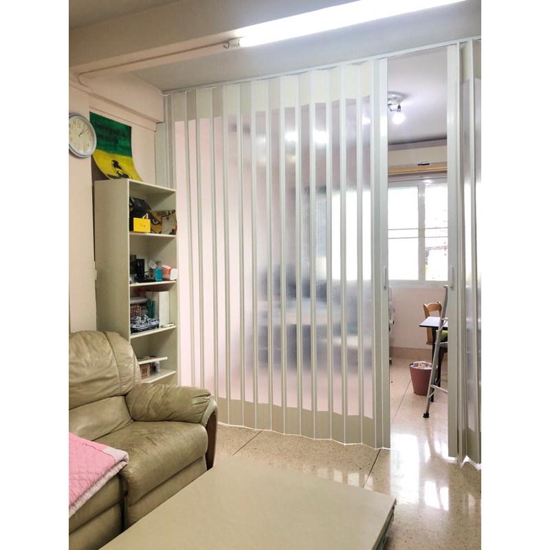 ฉากกั้นห้อง กั้นแอร์PVC สำเร็จแบบใสยาว สูง 2 เมตร