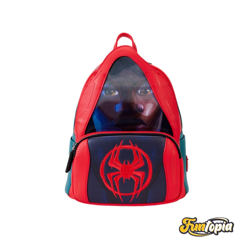 Funko (MVBK0337) - Miles Morales Hoodie Cosplay Lenticular Mini Backpack: Spider-Verse by Loungefly