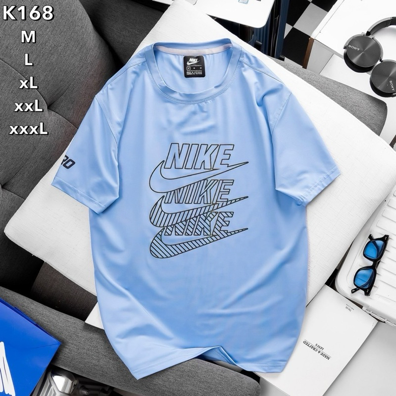 เสือกีฬาผู้ชาย คอกลมแขนสั้น ผ้าลื่นนิ่ม T Shirt B17