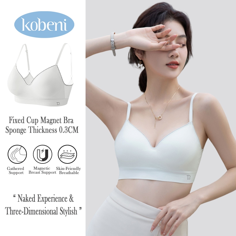 KOBENI เสื้อชั้นใน BRA บราไร้ขอบ ไร้รอยต่อ ถ้วยคงที่ ชุดชั้นในแม่เหล็ก รวมตัวกัน เซ็กซี่ สวยงาม กระชับ อกชิดสวย