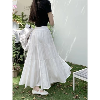 Beryl 🌻 กระโปรงครึ่งตัว🎀กระโปรงใหญ่สไตล์ฝรั่งเศสหวานกระโปรงเค้กบาง
