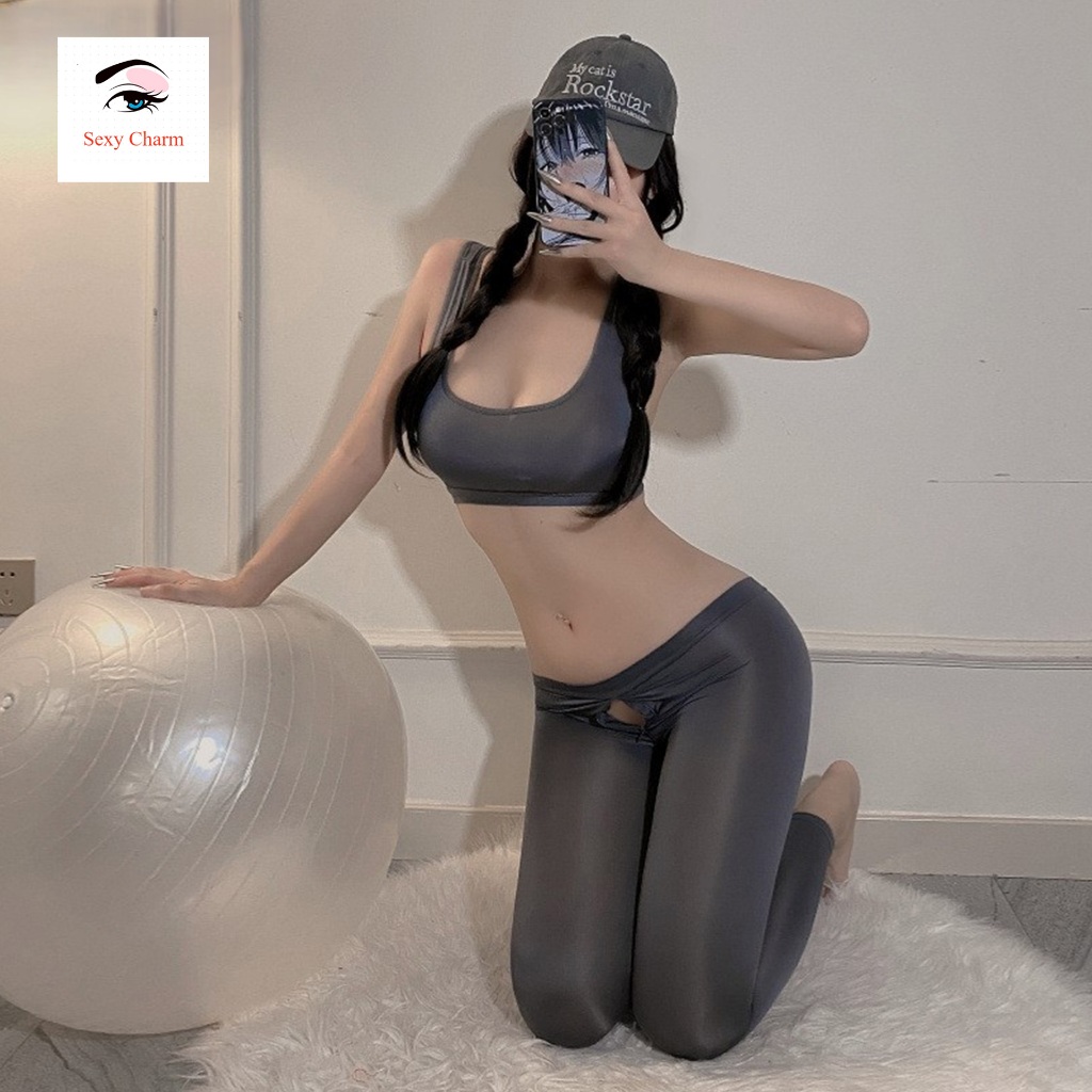 Sexy Charm🍈🍈ชุดชั้นในเซ็กซี่ ชุดเปิดเป้า  รัดรูป เสื้อกั๊ก กางเกงขายาว ชุดยั่วผัว