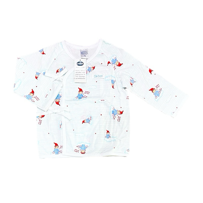 Enfant Debon New Collection เสื้อเดี่ยวเด็กอ่อน ผูกหน้าแขนยาว Size 70 3-7กก. 3-6เดือน