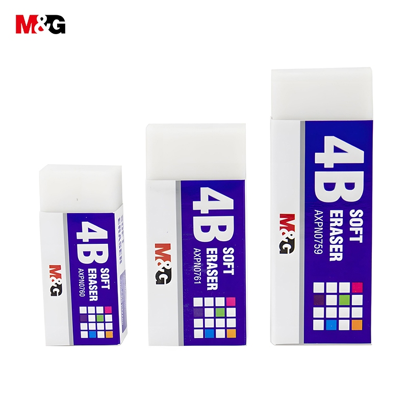 M&G AXPN0761 ยางลบ 4B ยางลบดินสอ ยางลบสีขาว เช็ดให้สะอาด ไม่ทิ้งคราบรอยดำ