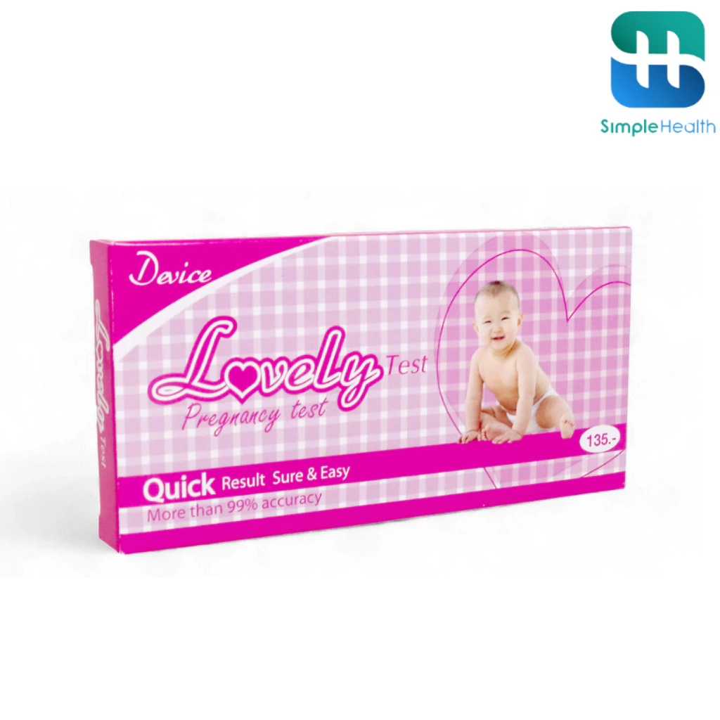 Simple health ที่ตรวจครรภ์ ที่ตรวจครรภ์แบบหยด ชุดตรวจครรภ์ Preg Test ผลลัพธ์ 99% แสดงผลภายใน 5 นาที