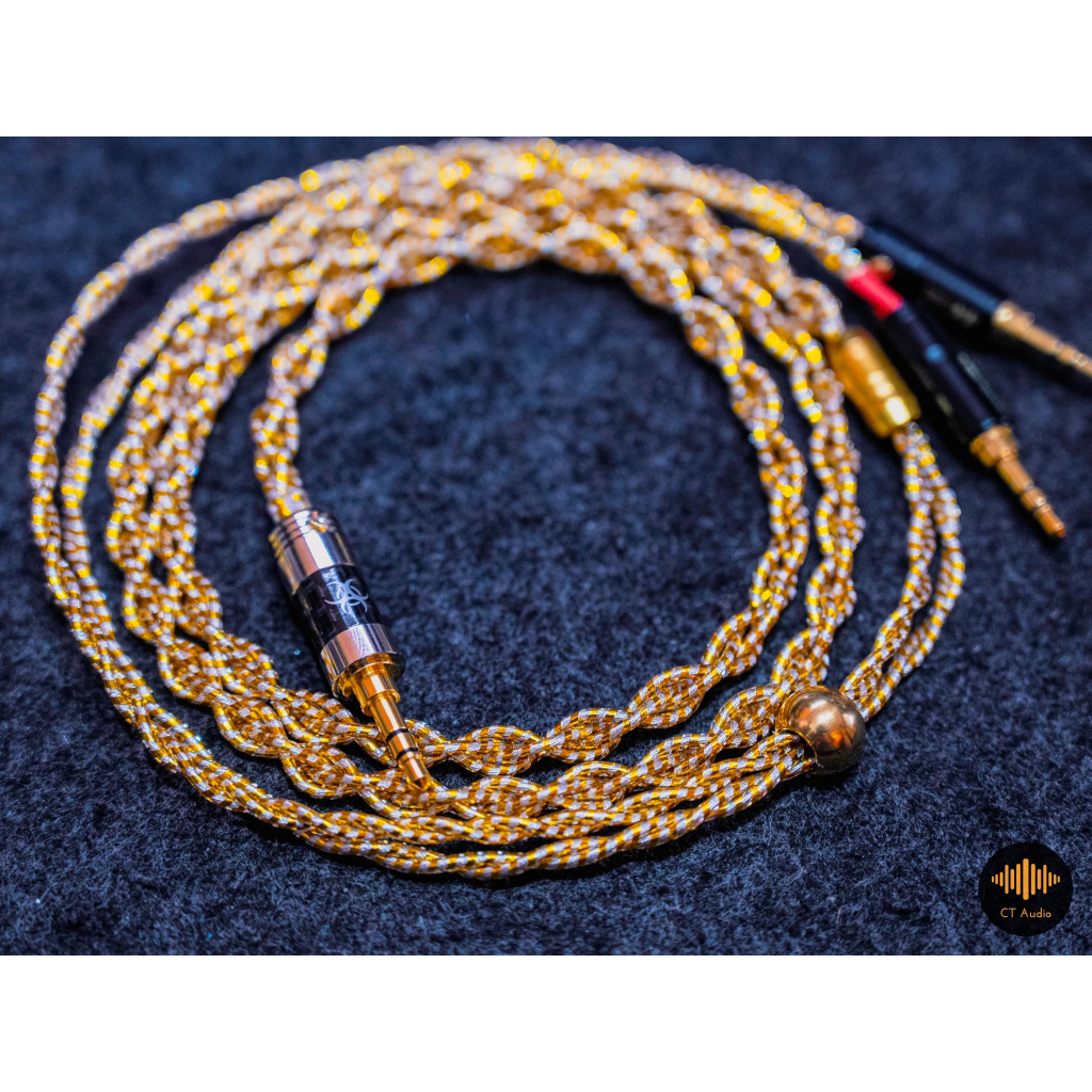 สายอัพเกรดหูฟัง Full size แบบ 3.5 2.5 4.4 Toxic Ranko ไปยังขั้ว L R 3.5 Ranko เพิ่มความอิ่มหนา และรา