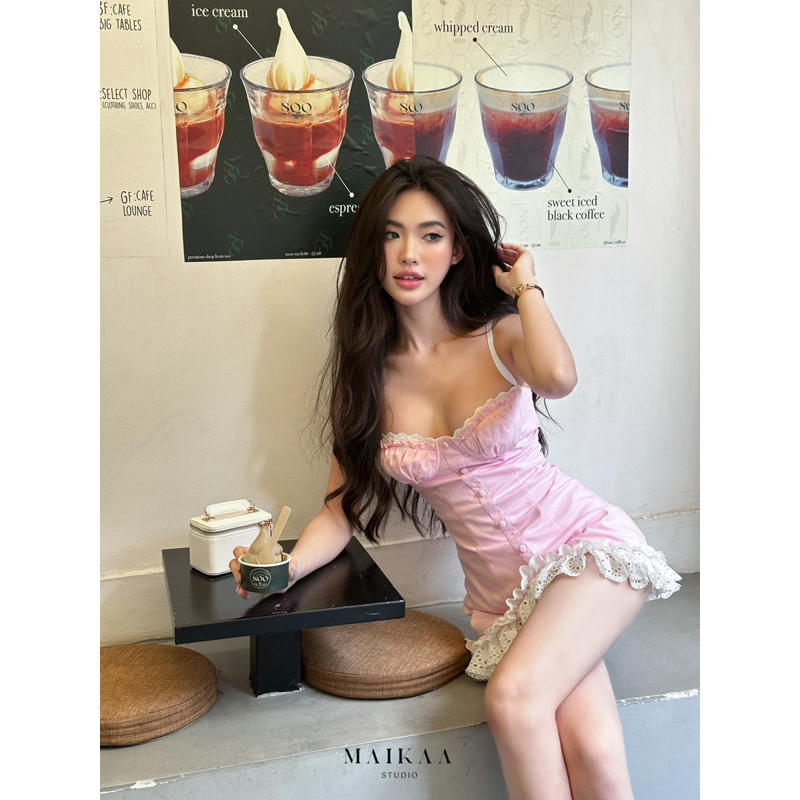 Maikaa.studio-Lina dress พร้อมส่ง แบรนด์แท้ แบรนด์เวียดนาม
