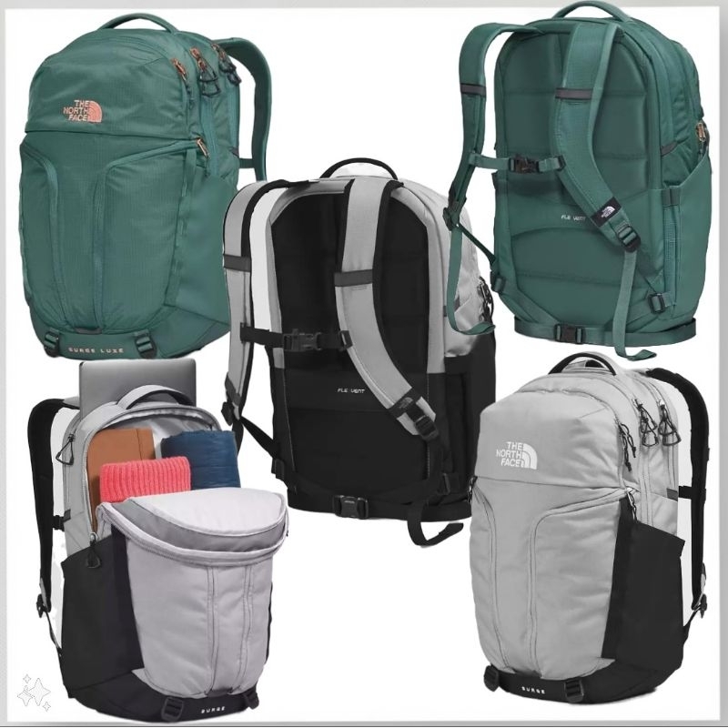 THE NORTH FACE Mochila para laptop Surge Luxe para mujer