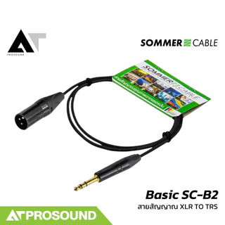 Sommer Cable Basic SC-B2 สายสัญญาณคุณภาพสูง XLR to 6.5 TRS สำหรับงานเสียงหลากหลายประเภท AT Prosound