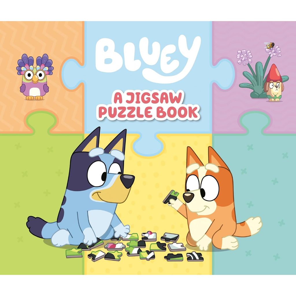 Bluey: A Jigsaw Puzzle Book Includes 4 Double-Sided Puzzles - Bluey Board Book