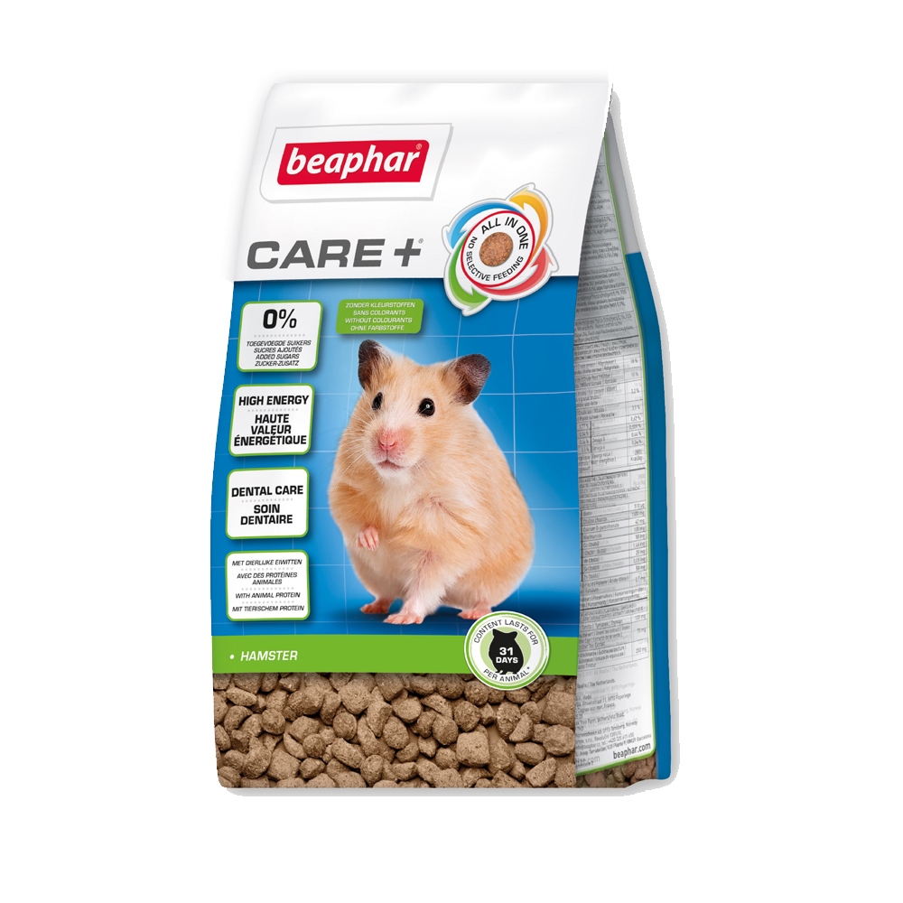 Beaphar Care+ Hamster 700 g. อาหารหนูแฮมสเตอร์ เกรดซุปเปอร์พรีเมี่ยม จากประเทศเนเธอร์แลนด์