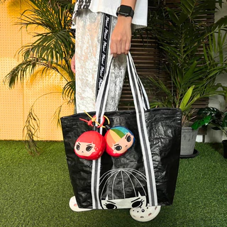 Mimi กระเป๋าใส่ของรักษ์โลก ลาย A Bag With Lucky Chains (AX02BL)