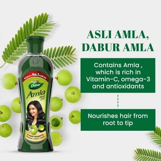 (ซื้อในไลฟ์ 33 บาท ) Dabur Amla Hair Oil น้ำมันหมักผม ช่วยผมยาว ดก ดำ ลดการเกิดผมหงอก