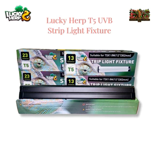 Lucky Herp หลอดไฟยูวีบี T5 หลอดไฟพร้อมราง UVB Strip Light Fixture หลอด T5 UVB พร้อมรางและสายไฟ ( 30cm / 60cm / 90cm )