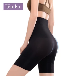 TENIKA กางเกงเก็บหน้าท้อง เก็บพุง เอวสูง เรียบเนียน รุ่น Seamless Classic ทรง High Waist Shorts