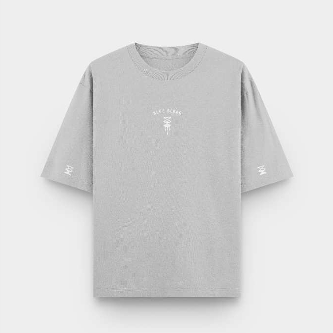 BLUE BLOOD T-SHIRT LIGHT GREY
