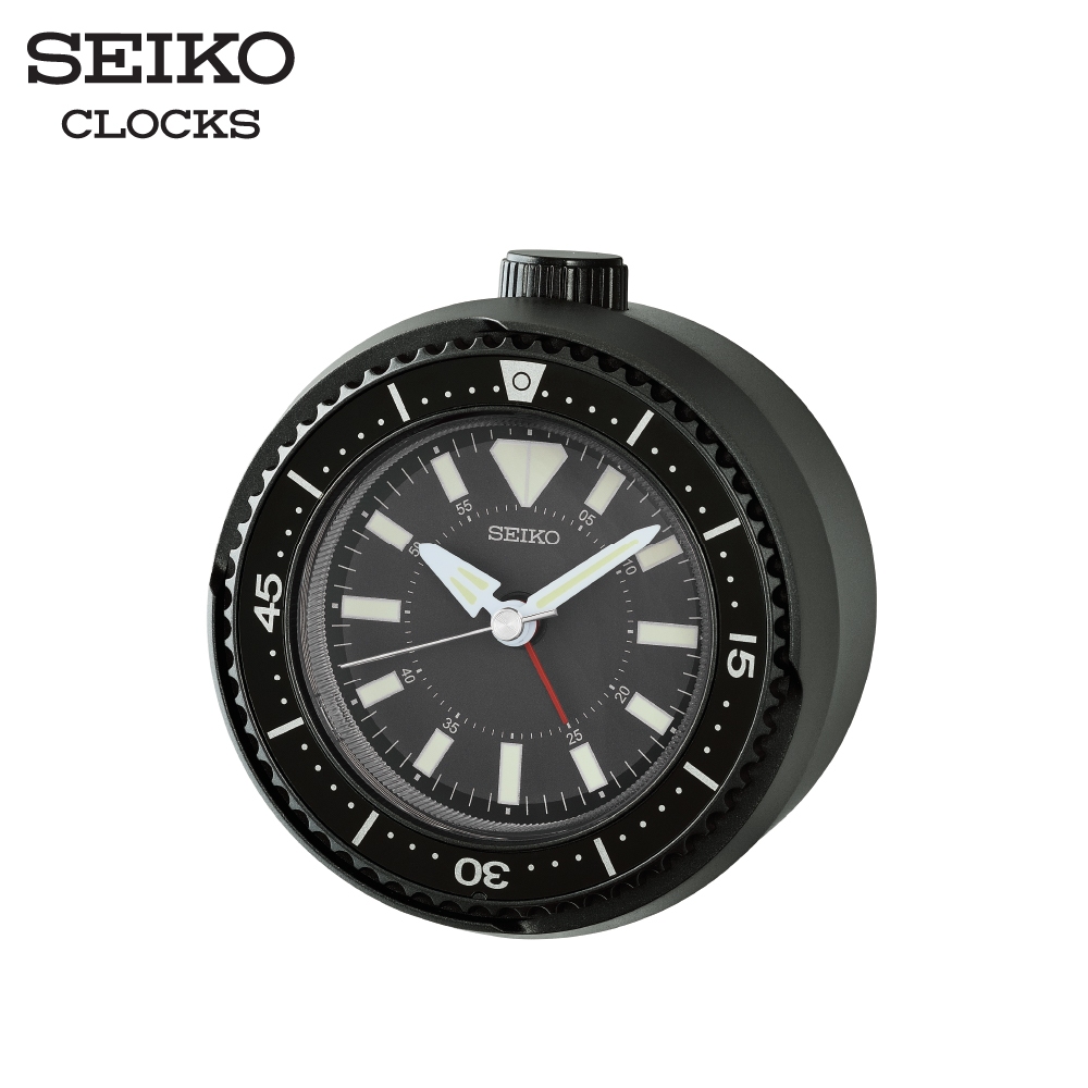 SEIKO CLOCKS นาฬิกาปลุก รุ่น QHE207K ขนาด 4 นิ้ว เดินเรียบ สีดำ
