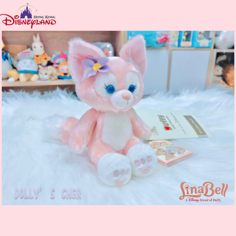 Disney Linabell Shoulder Plush - ตุ๊กตาลินาเบลเกาะไหล่ท่านั่ง จากฮ่องกงดิสนีย์แลนด์ ลิขสิทธิ์แท้ [ พ