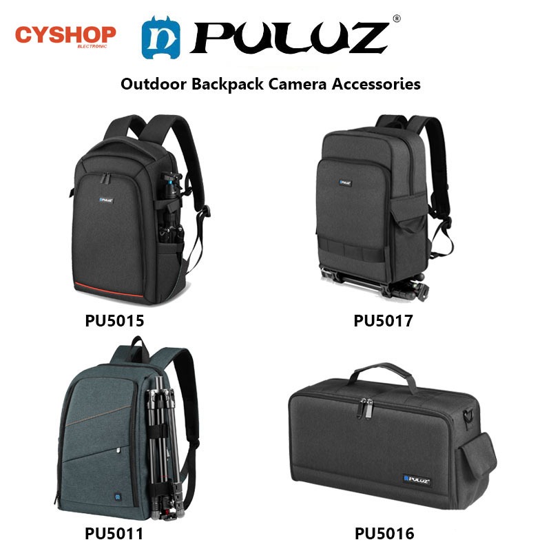 PULUZ Outdoor Backpack  Bag กระเป๋าเป้ สะพายหลัง กันน้ำ สำหรับเก็บกล้อง DSLR ดิจิตอลและอื่นๆ